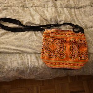 Colorful Cloth Side Satchel